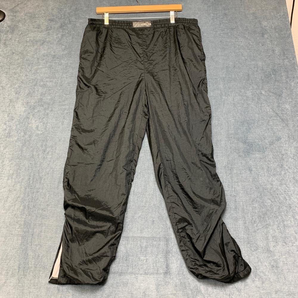 Vintage Members Only Track Pants Mens XL 18-20 Black Nylon Windbreaker Joggers